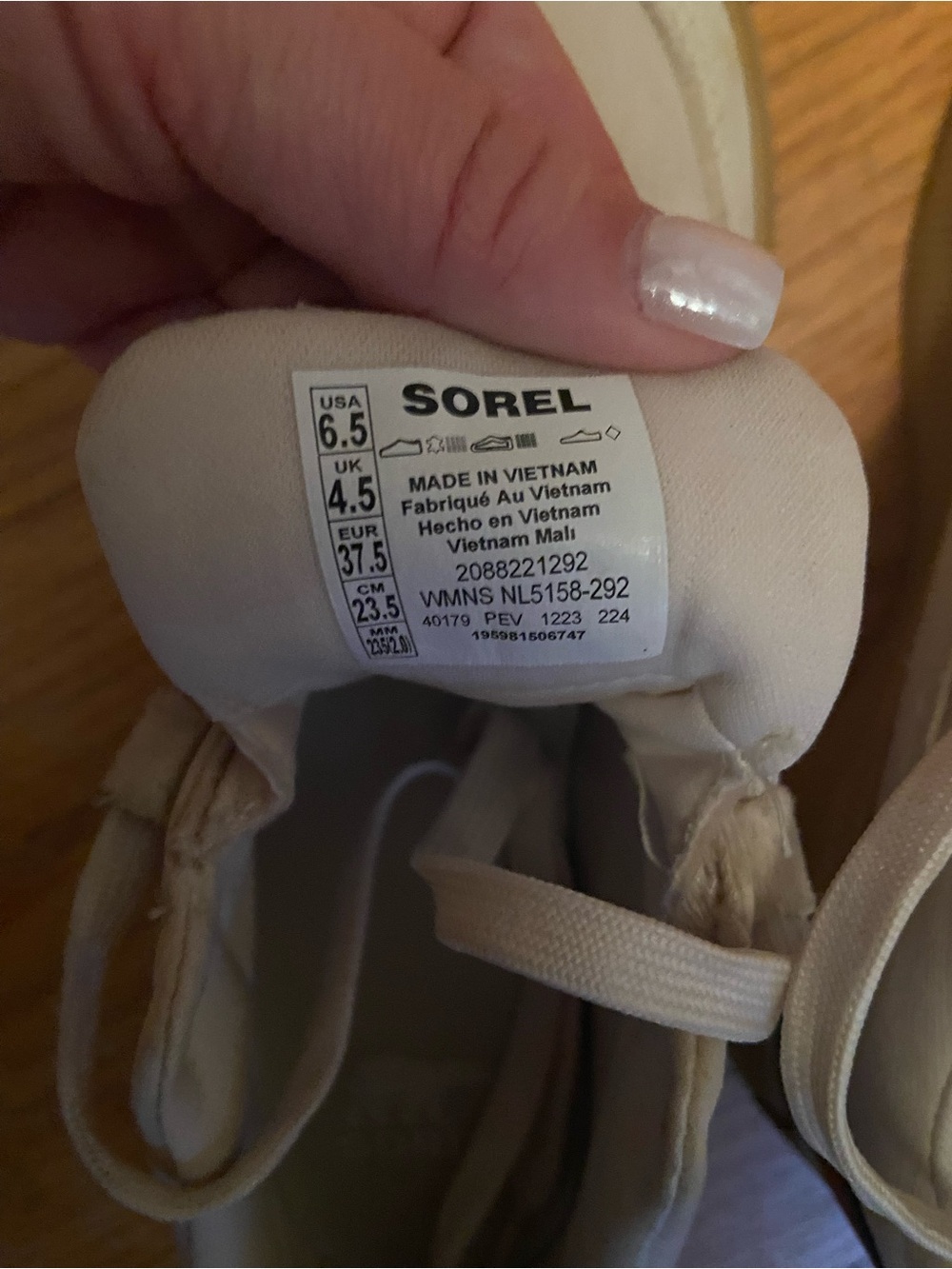 SOREL Women's Cream Sneakers - Picture 5 of 6